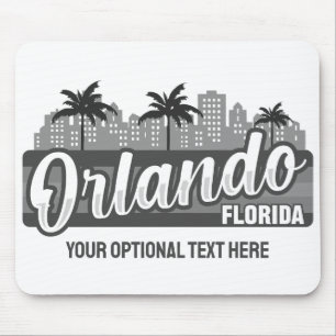Tapis De Souris Texte personnalisé Orlando Floride