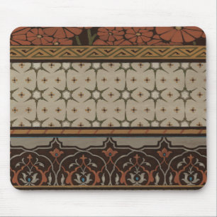 Tapis De Souris Textile d'héritage avec les motifs décoratifs