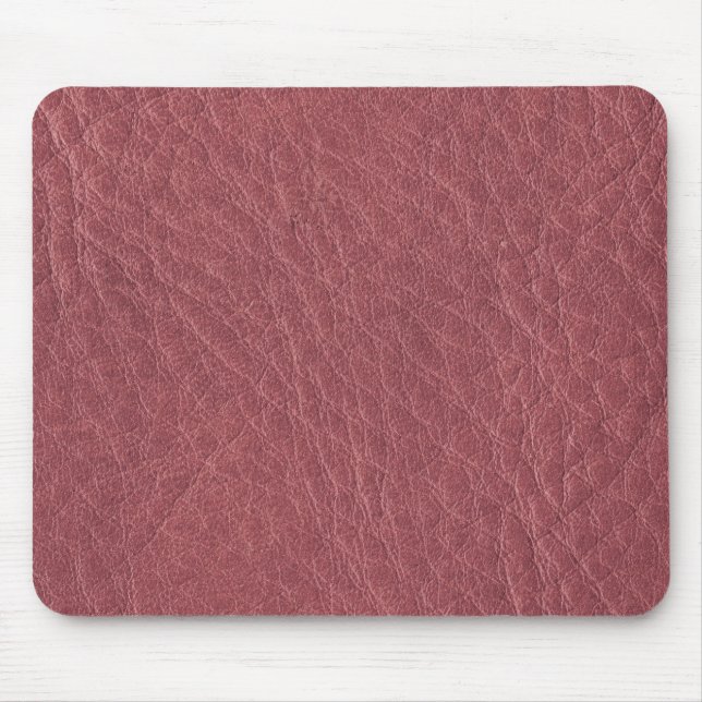 Tapis De Souris Texture de cuir de rose rose (Devant)