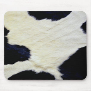 Tapis De Souris Texture de la fourrure de vache Personnaliser noir