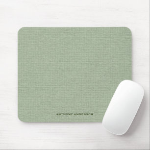 Tapis De Souris Texture de tissu vert sauge