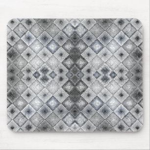 Tapis De Souris Texture en treillis Abstrait géométrique et gris a
