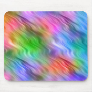 Tapis De Souris Texture ondulée Fleur sauvage colorée