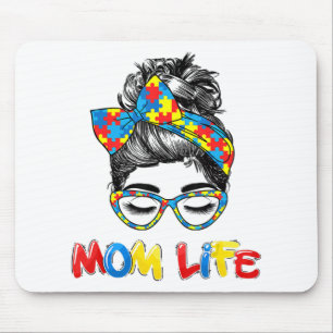 Tapis De Souris Th Autistic Autism Awareness Mom-Life Shirts Women
