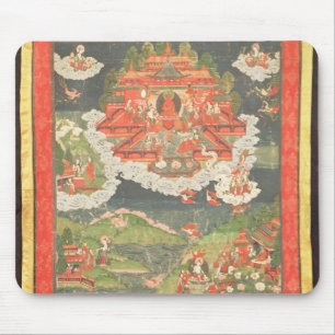 Tapis De Souris Thangka du paradis d'Amitabha