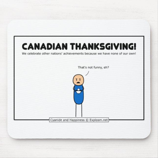 Tapis De Souris thanksgiving canadien (Devant)