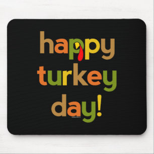 Tapis De Souris Thanksgiving pour Hommes Femmes Joyeuses Fête de l