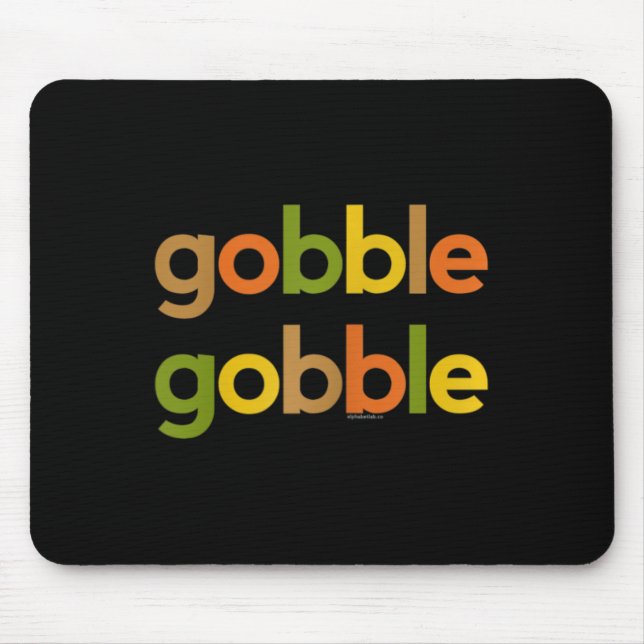 Tapis De Souris Thanksgiving Pour Les Femmes Son Gobble Gobble Fal (Devant)