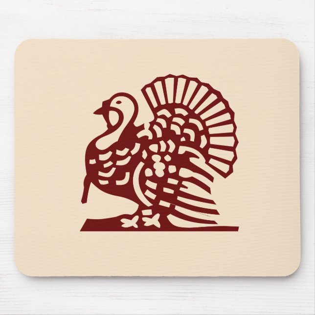 Tapis De Souris Thanksgiving Turquie (Devant)