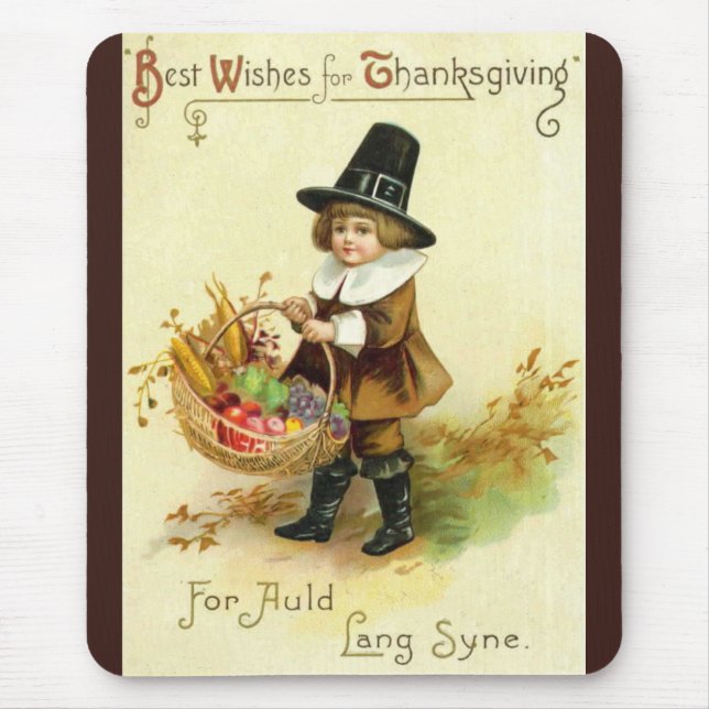 Tapis De Souris Thanksgiving vintage Mousepad (Devant)