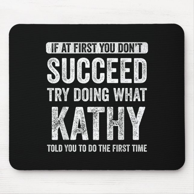 Tapis De Souris That's My Name Co. Kathy Women's Black Modern Lett (Devant)