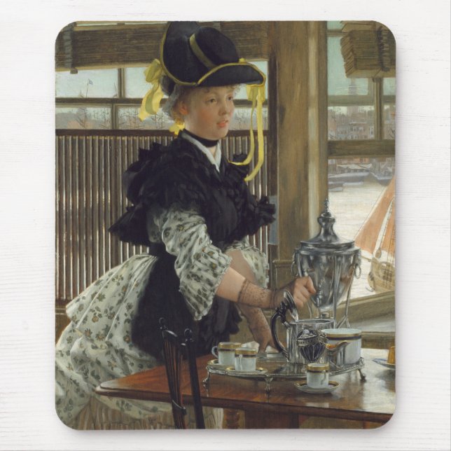 Tapis De Souris Thé | 1872 (huile sur le bois) (Devant)