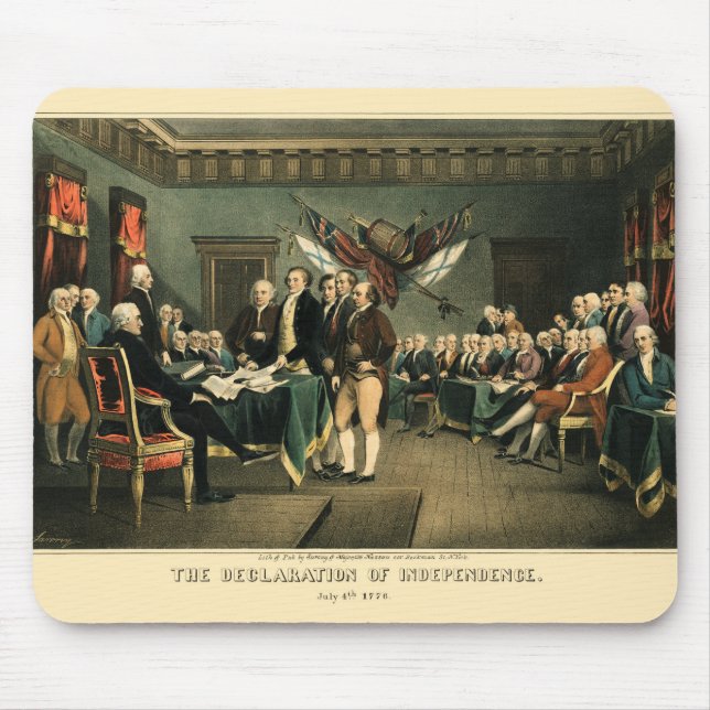 Tapis De Souris The Declaration of Independence, 1850, Restored (Devant)