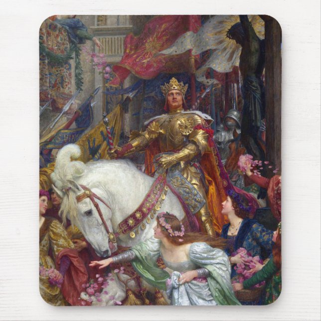 Tapis De Souris The Two Crowns c. 1900 par Sir Frank Dicksee (Devant)