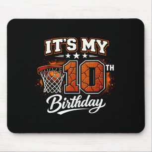 Tapis De Souris Thème de baseball pour 10 ans Anniversaire 10 ans
