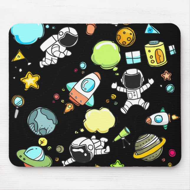 Tapis De Souris Thème Espace (Devant)