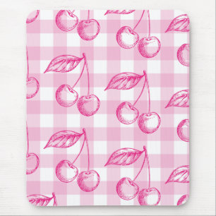 Tapis De Souris Thème esthétique Cherry rose