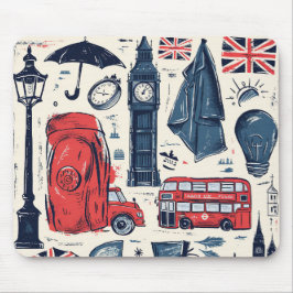 Tapis De Souris Thème Londres Angleterre