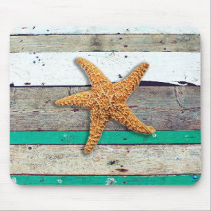 Tapis De Souris Thème Plage Starfish Mariage Rustique