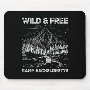 Tapis De Souris Thème rétro de fête de bachelorette sauvage assort