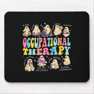 Tapis De Souris Thérapeute en ergothérapie Halloween Spooky Ot
