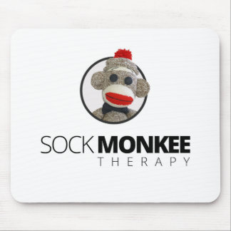 Tapis De Souris Thérapie de Monkee de chaussette - cercle Mousepad