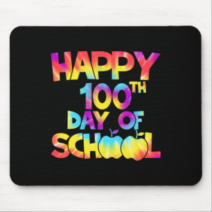 Tapis De Souris Tie Dye 100 Jours De L'École 100E Jour De Thé De L