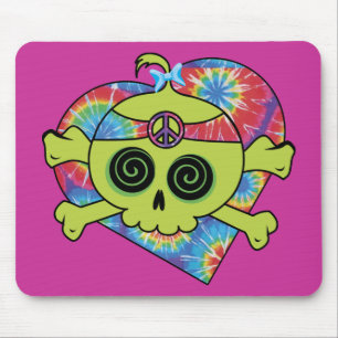 Tapis De Souris Tie Dye Crâne