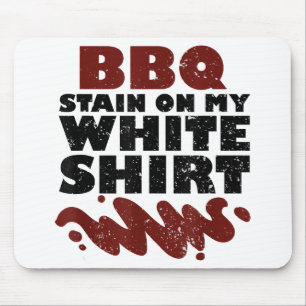 Tapis De Souris Tige barbecue sur mon blanc