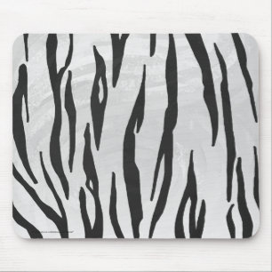Tapis De Souris Tiger noir et blanc Impression
