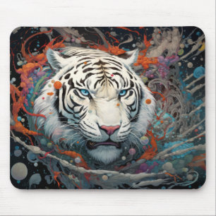 Tapis De Souris Tigre Colorful Animal Enchanter