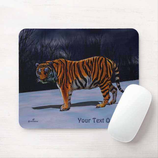 Tapis De Souris Tigre de Sibérie (Avec souris)