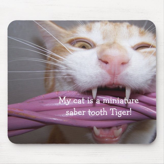 Tapis De Souris tigre Mousepad de dent de sabre (Devant)