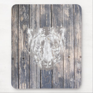 Tapis De Souris Tigre urbain blanc