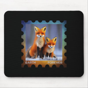 Tapis De Souris Timbre de protection de l'environnement Earth Fore