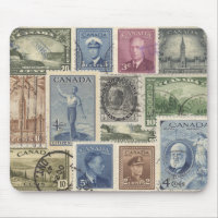 Timbres-poste canadiens vintages