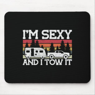 Tapis De Souris Tirer Caravane Im Y Et Je La Remorque Pour Camper