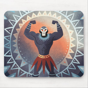 Tapis De Souris Titan Tribal Masqué au crâne