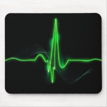 Titre : Abstrait de pulse de pulse verte brillante