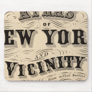 Tapis De Souris Titre Page Atlas of New York, environs