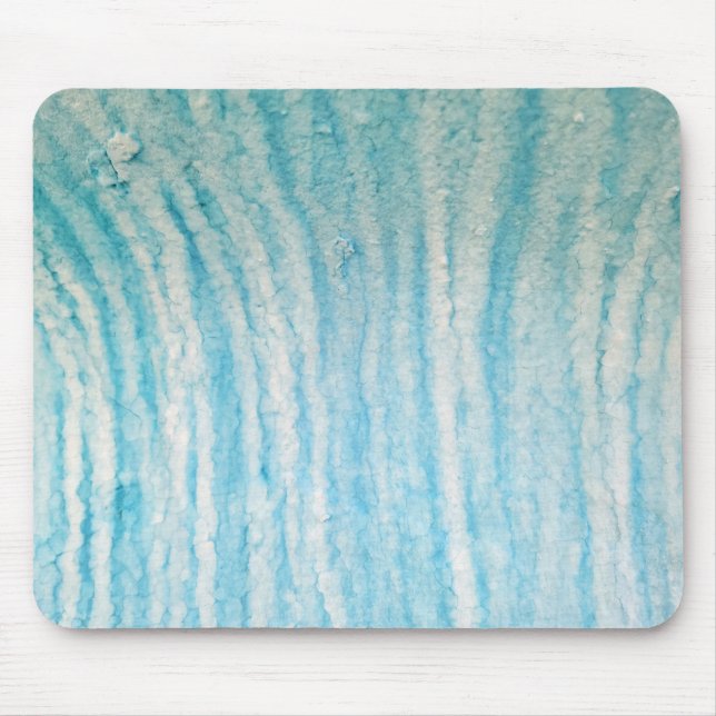Tapis De Souris Toile Abstraite Bleu Océan Et Blanc Imprimer Tript (Devant)