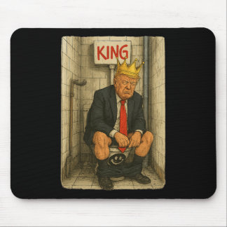 Tapis De Souris Toilet Throne King – Satirical Trump Artwork 