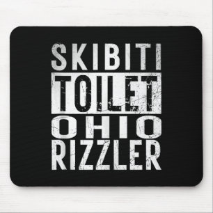 Tapis De Souris Toilette Skibiti Ohio Rizzler Gen Alpha Slang Infl