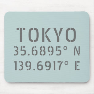 Tapis De Souris Tokyo Latitude & Longitude