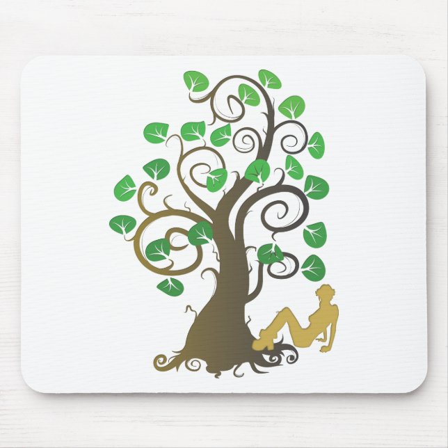 Tapis De Souris Tombé de l'arbre généalogique (Devant)