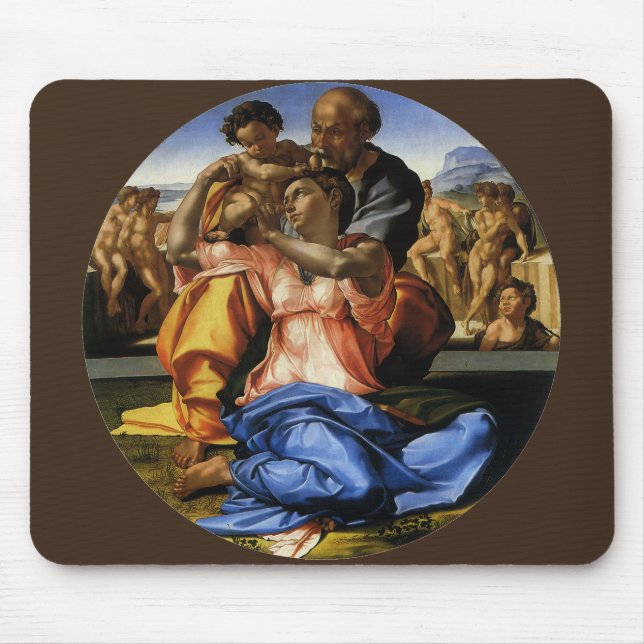 Tapis De Souris Tondo Doni ou Madonna Doni de Michel-Ange (Devant)