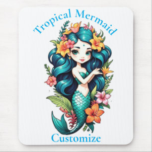 Tapis De Souris Tonnerre de sirène tropicale