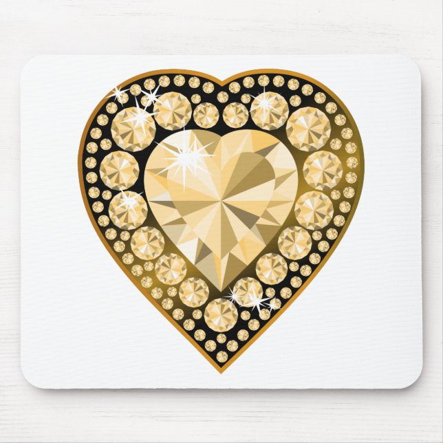 Tapis De Souris Topaz Gem Heart (Devant)
