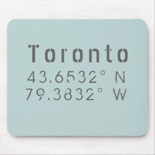 Tapis De Souris Toronto Latitude Longitude