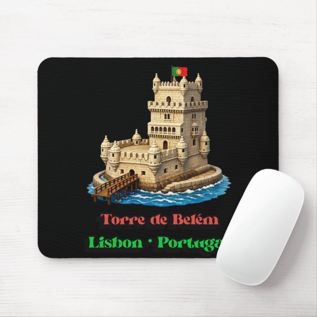Tapis De Souris Torre De Belem (Avec souris)